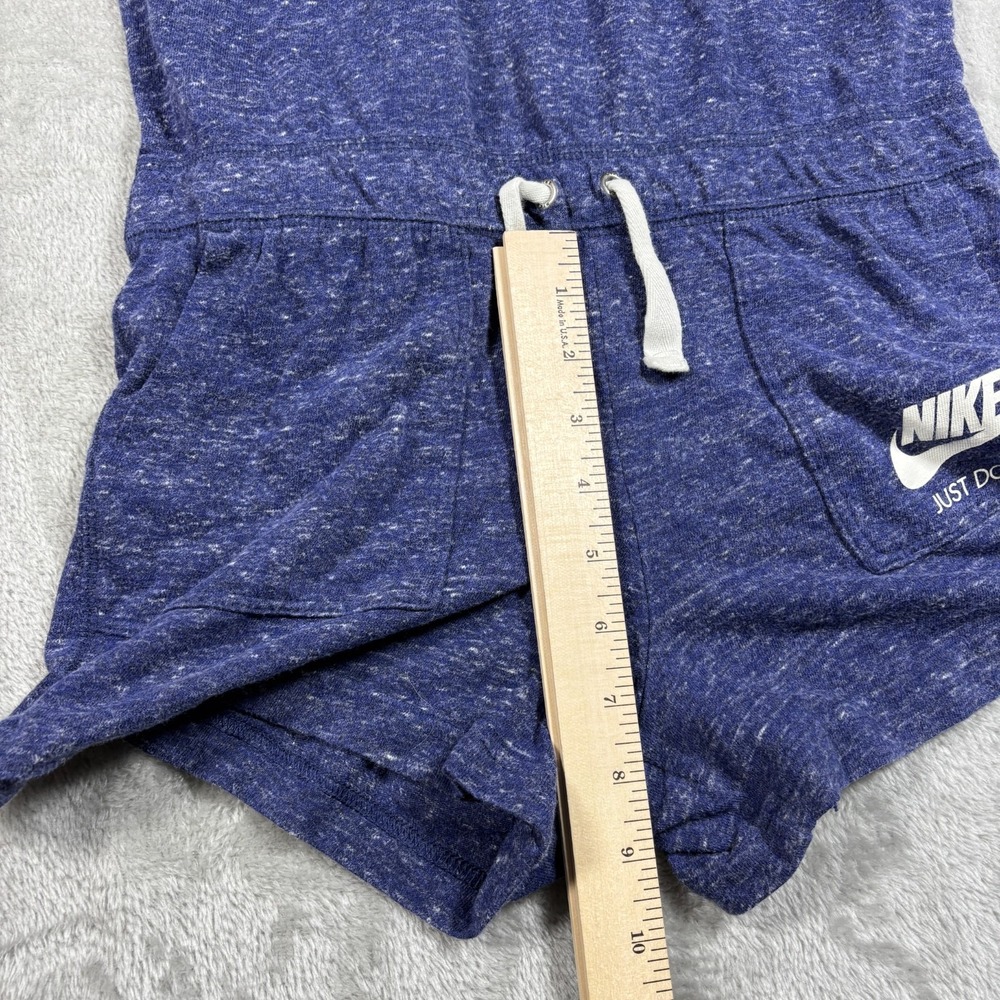 Vintage Nike Romper Girls‎ Large Blue Jumpsuit Drawstring Sleeveless 848194 429 - Picture 9 of 10